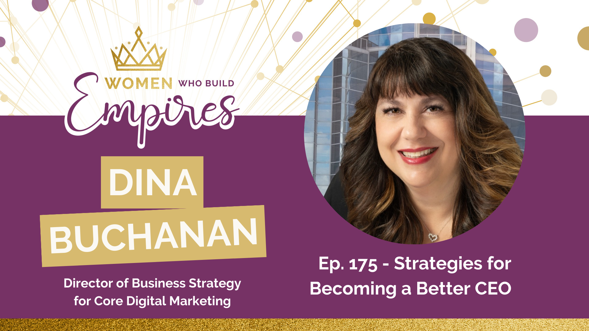 Ep. 175 – Strategies for Becoming a Better CEO w/ Dina Buchanan